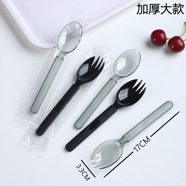 Disposable spoon individually packed thick American spoon