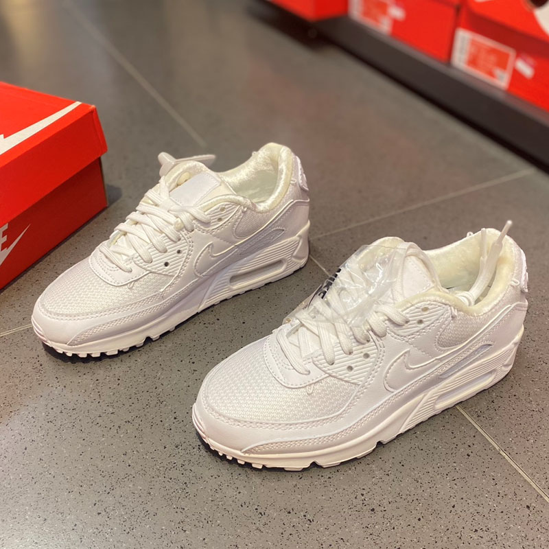 Nike耐克女鞋正品Air Max 90气垫跑步鞋增高复古休闲鞋DH0569-100-图0