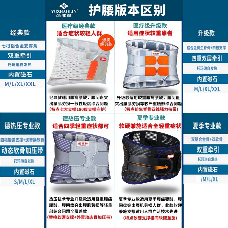 俞兆林医用腰椎腰间盘突出护腰带 妙泰医疗器械护具（器械）