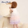 Tartineetchocolat French chocolate children's clothing 26 spring and summer new girls flying sleeve cake skirt dress