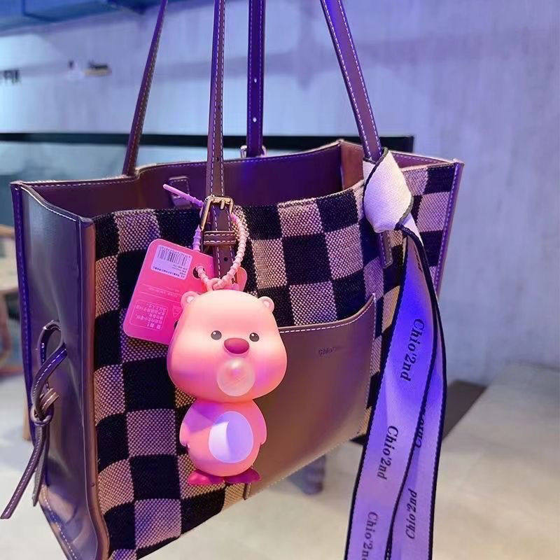 可爱露比吐泡泡钥匙扣书包挂件幼儿园礼物七夕情人节活动小礼品