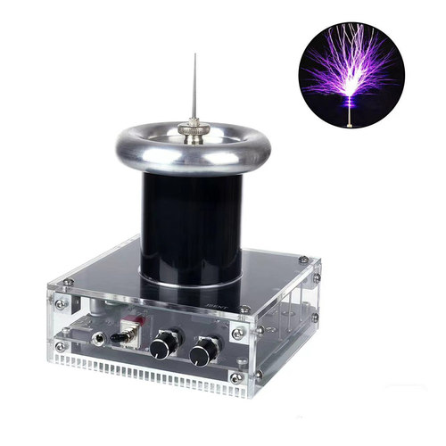 磁暴线圈10厘米长特斯拉线圈人造闪电手摸线圈炫酷实验电音展示 - 图3