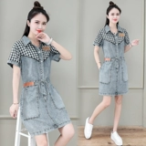 Джинсовая юбка, платье, корсет для отдыха, тонкая летняя мини-юбка, 2021 года, европейский стиль