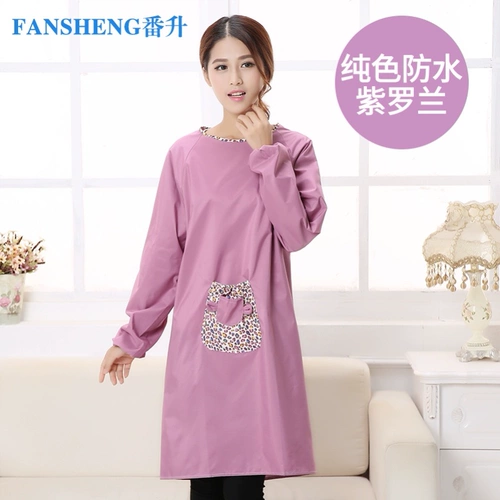 Фартук для домашнего использования, стираемая пылезащитная крышка, летний нагрудник для работы, тонкий дышащий модный лонгслив, в корейском стиле