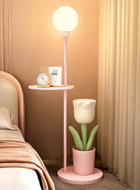 客厅落地摆件创意郁金香家居装饰沙发托盘电视柜卧室乔迁新居现货