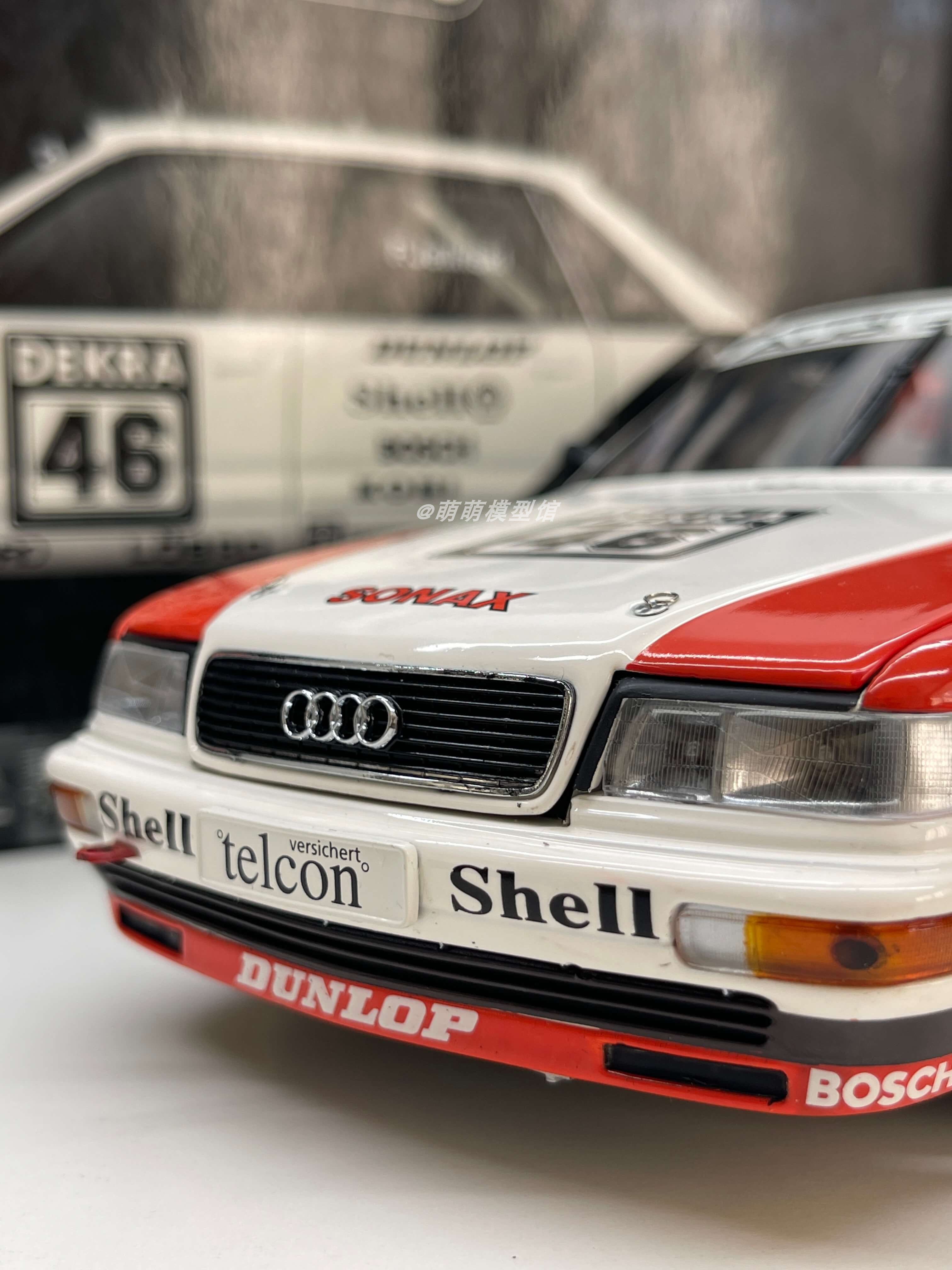 Minichamps/迷你切 1:18 奥迪 quattro V8 DTM 1990 车模摆件礼物 - 图0