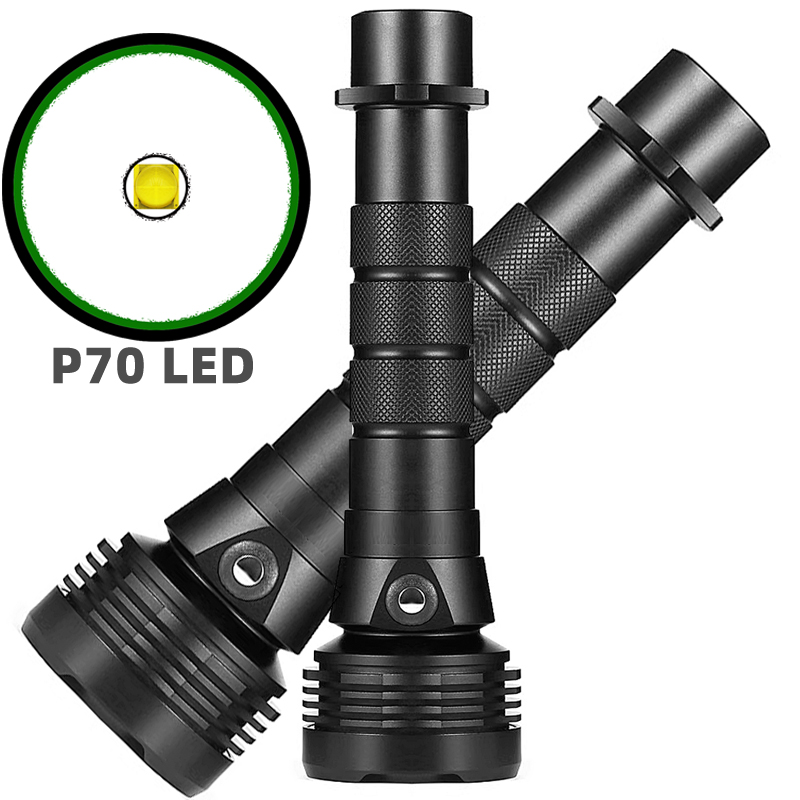 防海水85米潜水手电水下强光远射深潜照明26650可充电超亮夜潜灯 - 图0
