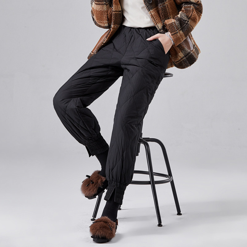 轻薄休闲外穿宽松90白鸭绒冬羽绒裤 加话棉裤/羽绒裤