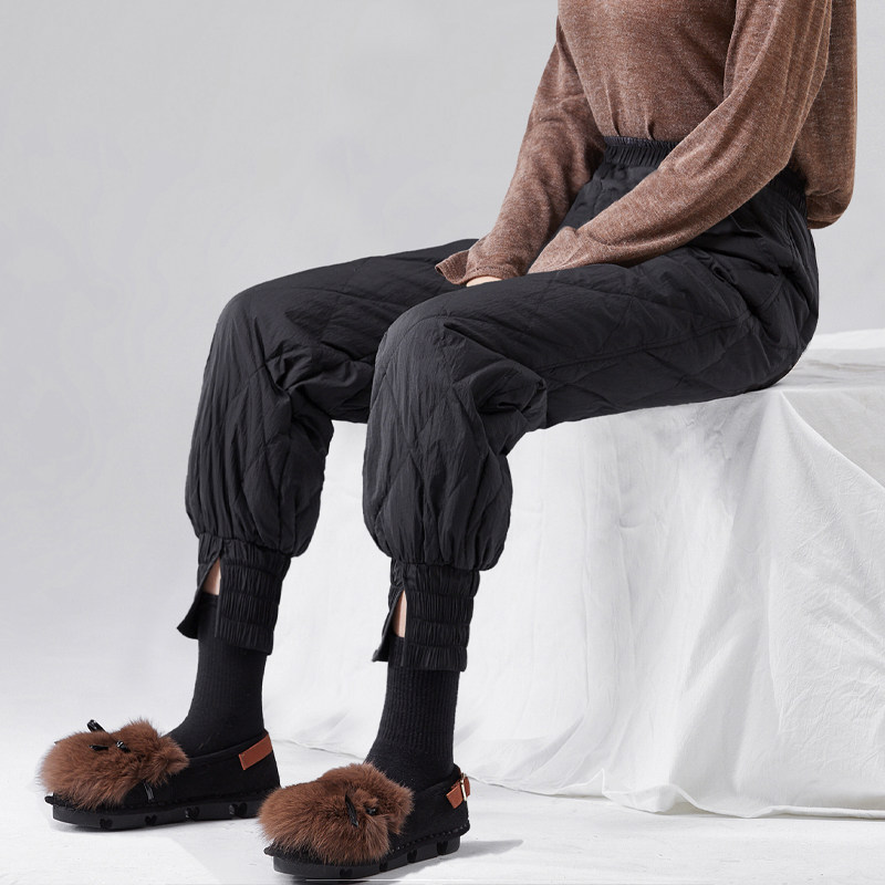 轻薄休闲外穿宽松90白鸭绒冬羽绒裤 加话棉裤/羽绒裤