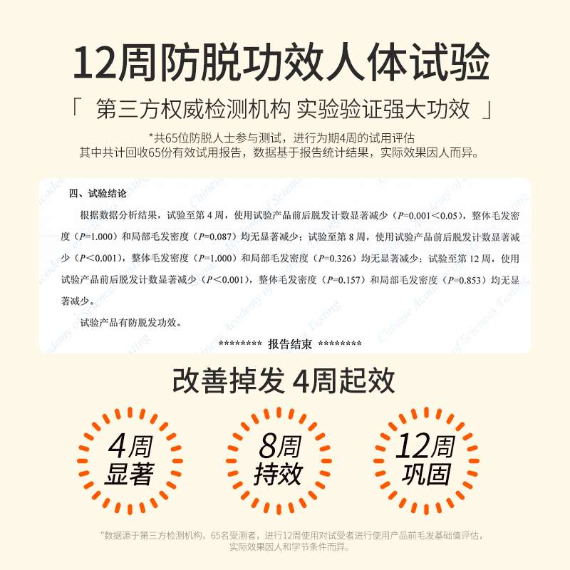霸王育发液防脱发男女生发际线护理固发头皮精华液营养熬夜小金瓶