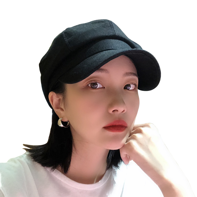 心秀嘉派专卖店日系英伦复古报童画家八角帽女秋季薄款韩版百搭网红ins贝雷帽子3