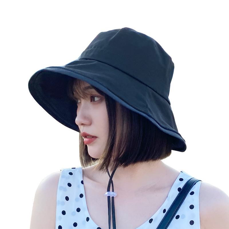心秀嘉派专卖店太阳帽韩国大檐帽子春夏日系百搭渔夫帽女纯色休闲盆帽潮遮阳帽3