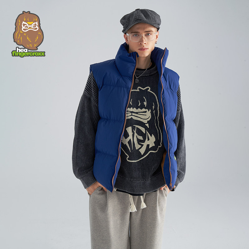 HEA x i.t fingercroxx国潮醒狮棉服背心马甲男外穿保暖情侣外套,淘宝优惠券,粉丝福利购,淘宝优惠卷