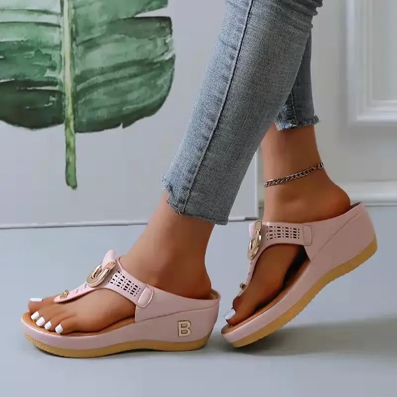 Summer Sandals Women 2024 Big Size Platform Sandals Wedges F-图0