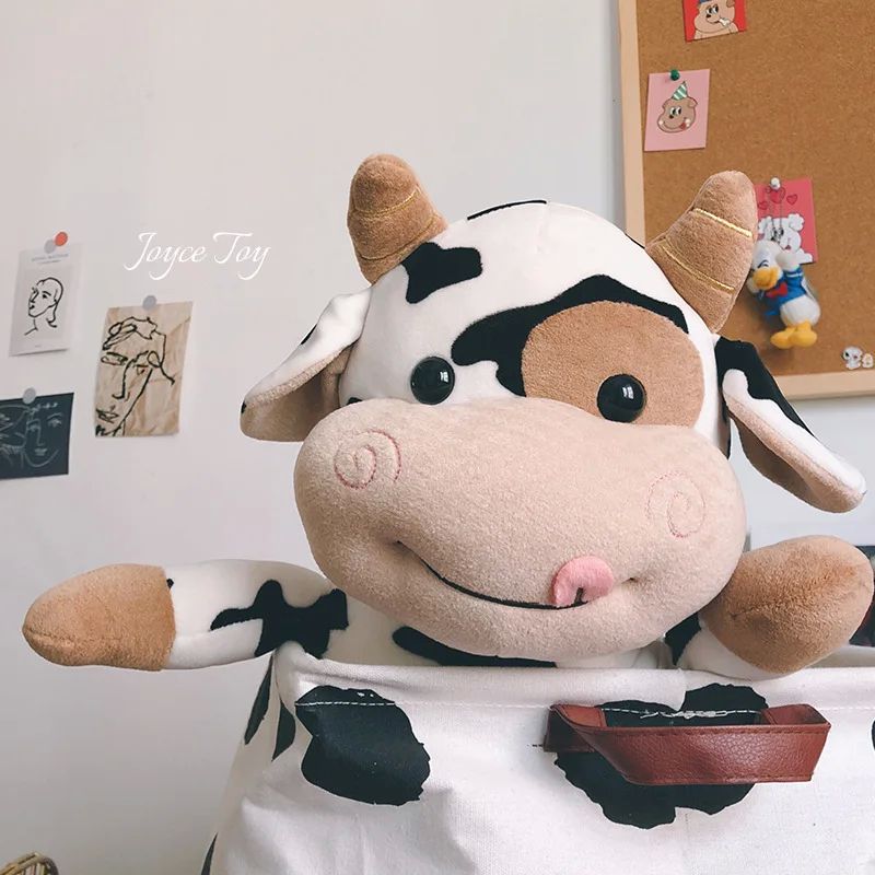 Cute Cow Plush Toy Rag Doll for Girlfriend Children's Toys G - 图0