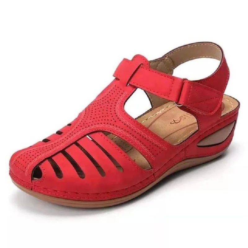 New Summer Women Wedge Sandals Premium Orthopedic Open Toe S - 图0