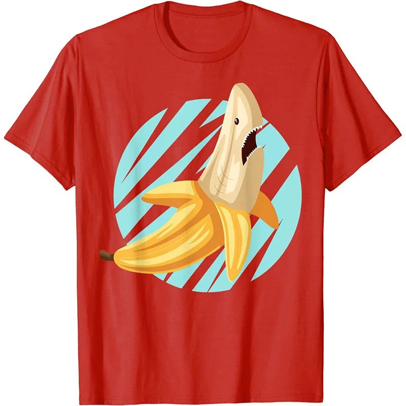 Fly Banana Shark Graphic T Shirt Fashion 3D Print Kids Short