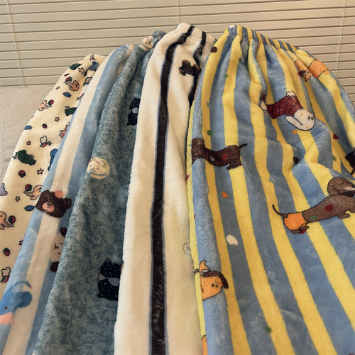 高个子秋冬季天珊瑚绒睡裤女可外穿家居加长加厚遛弯宽松直筒裤子 - 图1