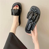 Tide, сетчатые женские тапочки, модные комфортные белые мюли на плоской подошве, подходят для носки на улице, коллекция 2023, популярно в интернете