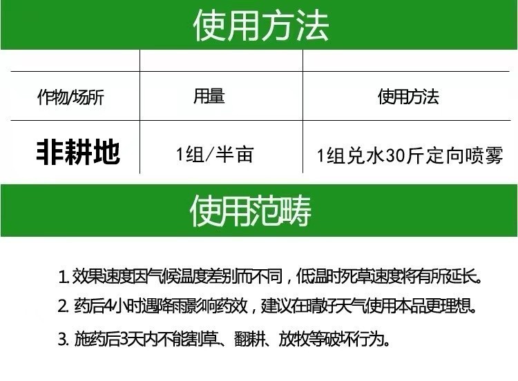 精草铵膦铵盐除草烂根剂果园杂草专用荒地除草剂精草铵磷正品农药 - 图1