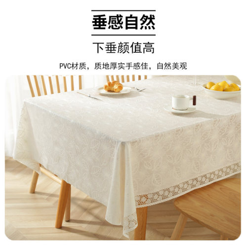 【店铺热销】pvc餐桌布防水防油免洗桌布柔软防刮耐磨茶几布定制 - 图3