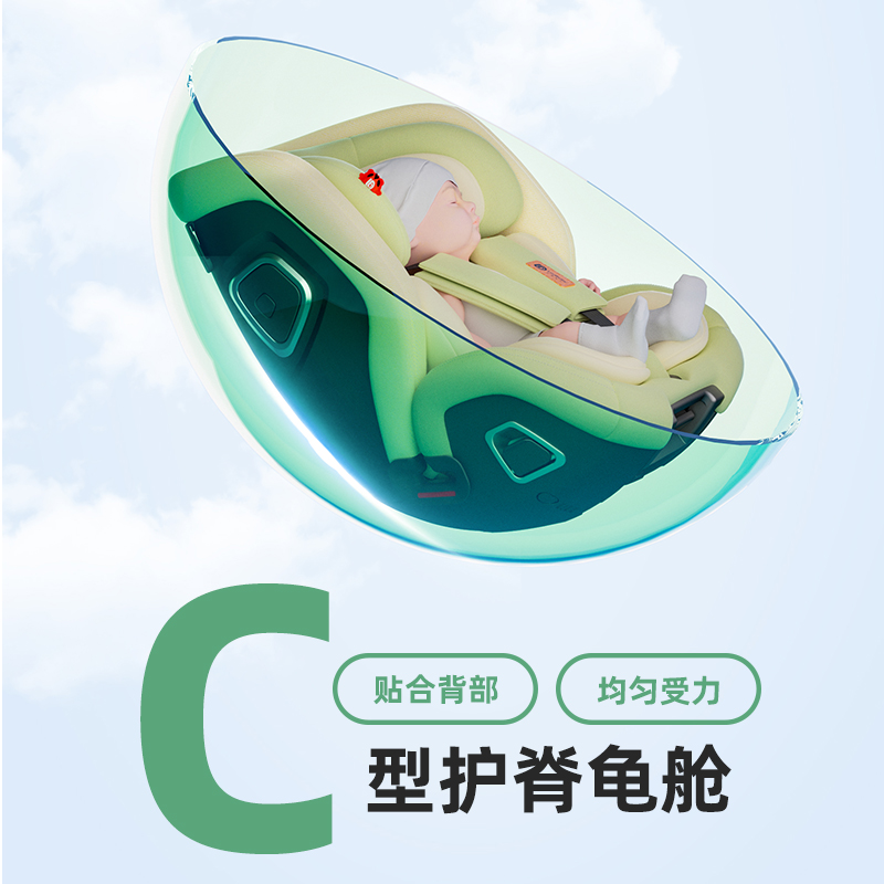 ledibaby乐蒂宝贝儿童安全座椅汽车用0-12岁婴儿车载360°旋转-图1