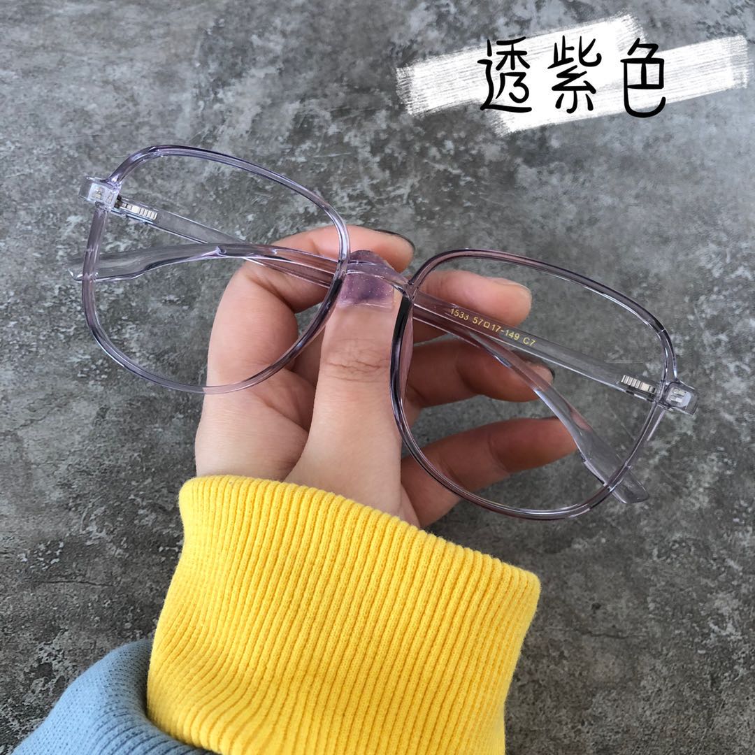 防蓝光辐射近视眼镜女大框网红款眼睛镜框镜架男韩版潮护目平光镜 防蓝光辐射近视眼镜女大框网红款眼睛镜框镜架男韩版潮护目平光镜