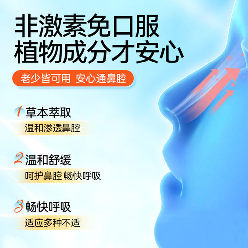 苍耳子草本舒鼻夹鼻子不通睡眠嘴呼吸鼻夹扩张器通气鼻塞痒专用正 - 图0