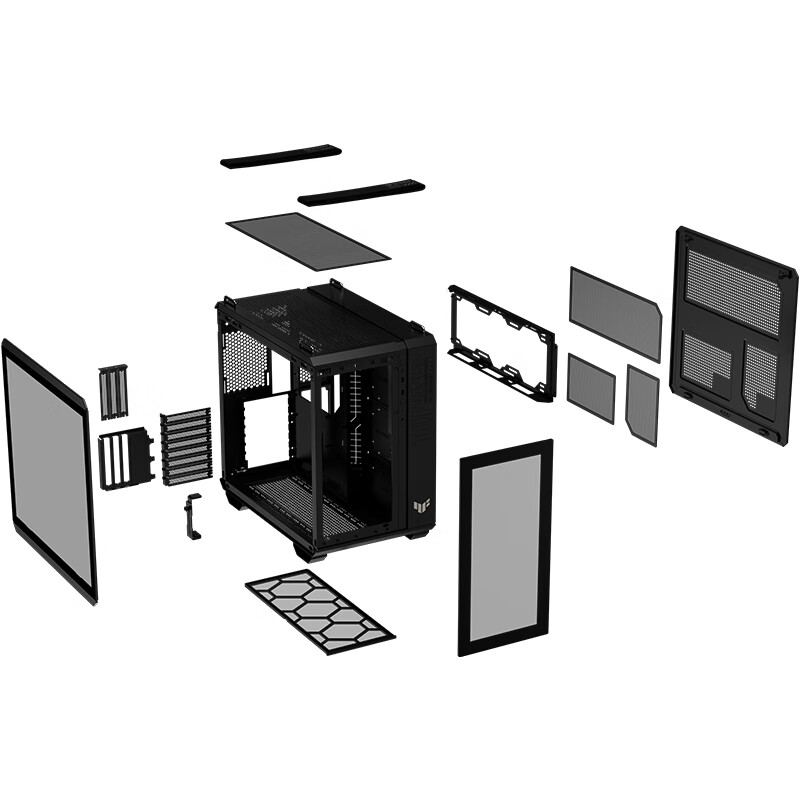 华硕 TUF GAMING GT502 弹药库机箱 双仓设计免工具拆卸/双面侧透 - 图3