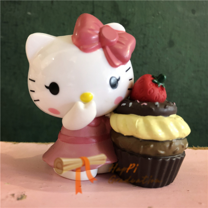 hello kitty公仔甜品系列情侣款创意摆件凯蒂猫手办盲盒女生礼物 - 图3