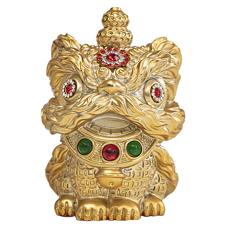 创意国风醒狮舞狮摆件家居办公室工位桌面茶桌茶宠装饰品生日礼物,淘宝优惠券,粉丝福利购,淘宝优惠卷