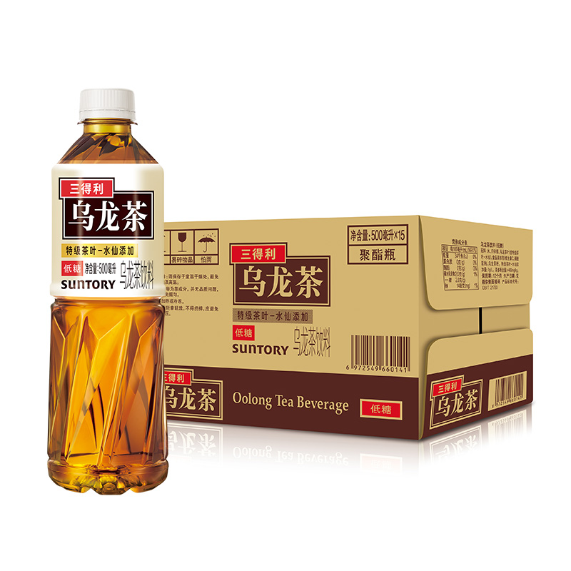 SUNTORY/三得利乌龙茶 低糖0脂茶饮料口感清爽整箱500ml*15瓶 - 图3