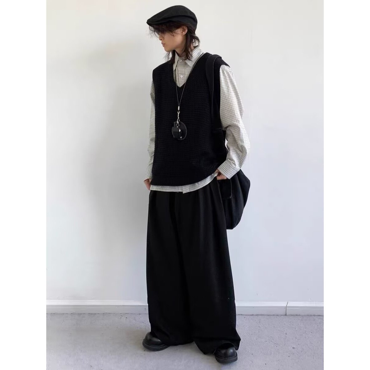 春秋日系三件套复古纯色针织马甲男女款学院风休闲叠穿无袖坎肩,淘宝优惠券,粉丝福利购,淘宝优惠卷