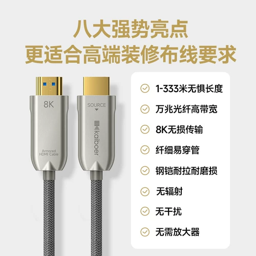 开博尔 Кабель HDMI 8K Fibre HDMI 2.1 Аренкорепет