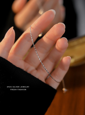 s925纯银彩锆蝴蝶手镯ins风简约小清新甜美气质小众设计素圈手环