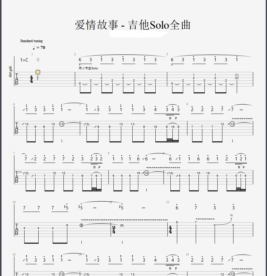 博主改编翻弹原创吉他Solo曲合集电子版 包含平台所发Solo曲 - 图3