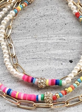 美单Ettika多层小珠子项链