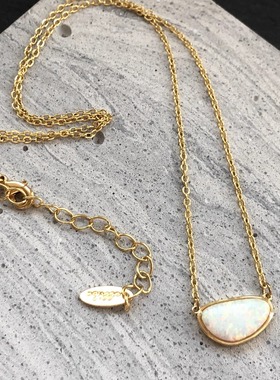 【芝麻芒果】美单Ettika简约淡金色镀18k项链