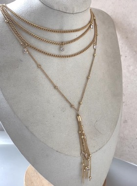 美单Ettika多层流苏欧美项链
