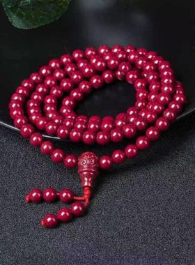 2025正宗朱砂真品朱砂手串108颗手串女男十二生肖本命佛手链念珠