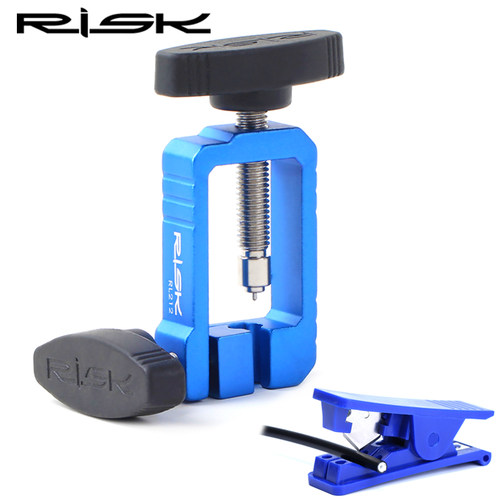 RISK自行车油针安装工具油管顶入器截管器油碟五线体置入T头压入 - 图1