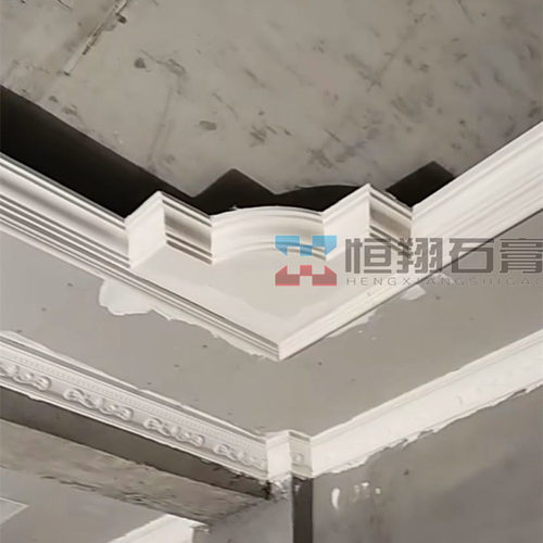 欧式客厅二级棚顶吊顶转角天花石膏线防火角花花棚顶四角法式雕花 - 图1