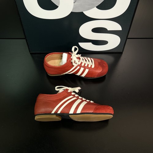 复古拼色德训鞋女2025秋季新款圆头系带舒适百搭运动休闲鞋 - 图3