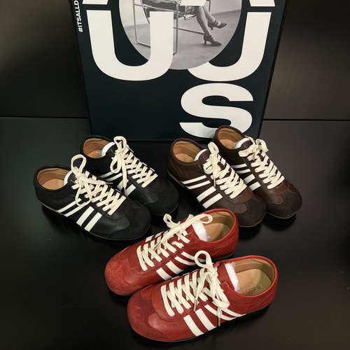 复古拼色德训鞋女2025秋季新款圆头系带舒适百搭运动休闲鞋 - 图2