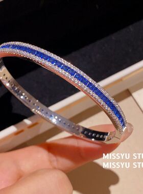 真金电镀女复古风锆石法式流金