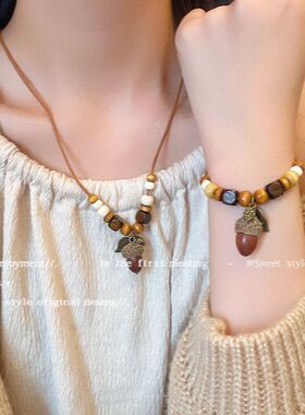 项链气质小众时尚链复古吊坠个性