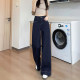 ໂສ້ງຂາກວ້າງສີຟ້າ Denim ສໍາລັບແມ່ຍິງແບບໃຫມ່