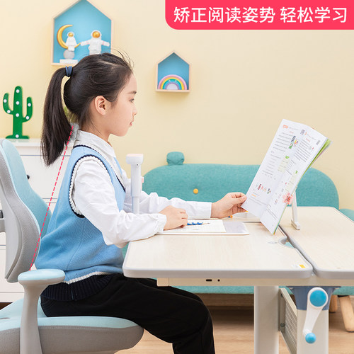 得力折叠阅读架考研可伸缩书架书立架多功能看书支架书夹读书架儿童书袋课桌收纳学生夹书器上小学生用矫姿 - 图2