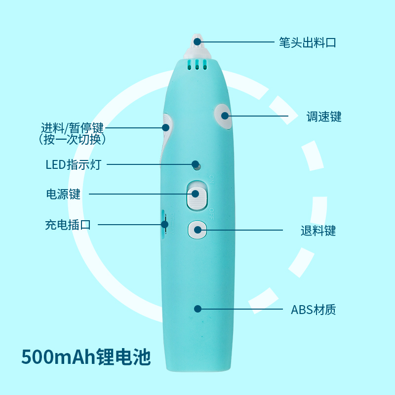 得力3d打印笔立体绘画低温无线创意涂鸦玩具儿童学生智能手工diy - 图3