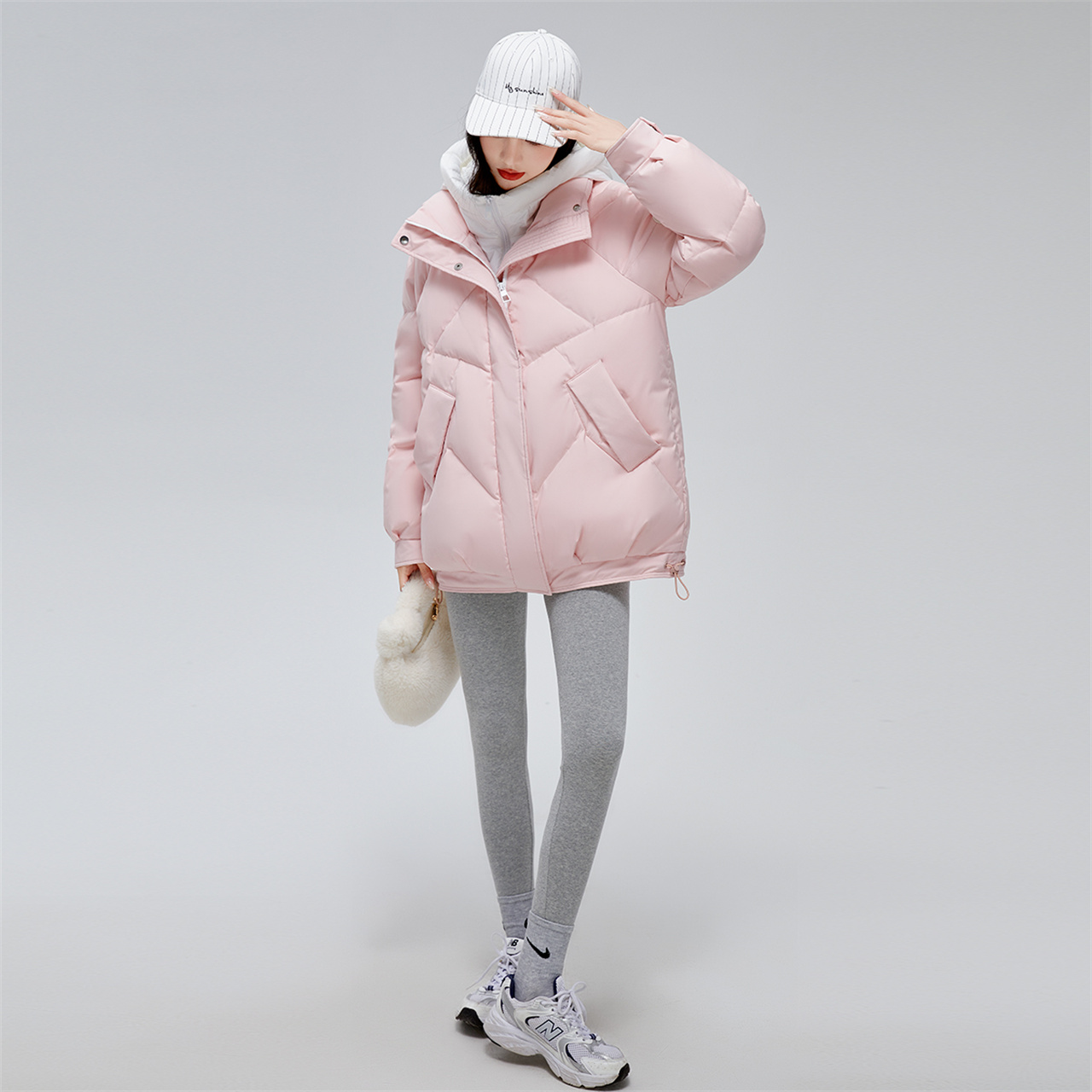 雪中飞2023秋冬新款连帽防风双拉链 雪中飞羽绒服